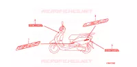 AUTOCOLLANTS pour Honda LEAD 110 EX de 2008