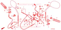 LEVIER DE GUIDON   CABLE   COMMODO pour Honda LEAD 110 EX de 2008