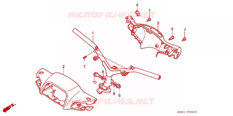 GUIDON - CARENAGE Honda SCOOTER 50 other-models 1990  SY50ML