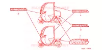 AUTOCOLLANTS pour Honda 50 GYRO CANOPY de 2006