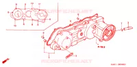 COUVERCLE GAUCHE pour Honda 50 GYRO CANOPY de 2006