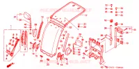 PARE BRISE   TOIT pour Honda 50 GYRO CANOPY de 2006