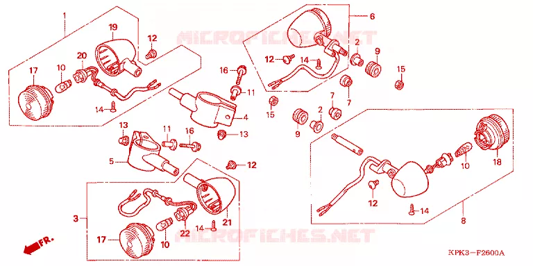 CLIGNOTANT Honda MOTO 200 PHANTOM 2005  TA2006