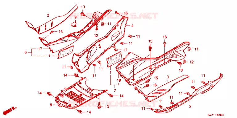 MARCHE PIEDS Honda SCOOTER 250 FORZA 2009  NSS250AA9