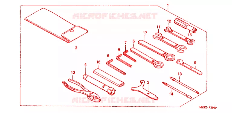 OUTIL Honda MOTO 600 SHADOW 2003  VT600CD3