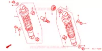 AMORTISSEUR ARRIERE pour Honda SHADOW VT 750 SPIRIT D de 2006