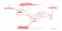 AUTOCOLLANTS pour Honda VTX 1300 C de 2006