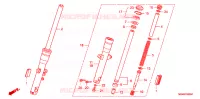 FOURCHE pour Honda VTX 1300 C de 2006