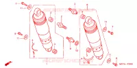 AMORTISSEUR ARRIERE pour Honda VTX 1800 N Black crankcase de 2005