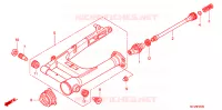 BRAS OSCILLANT pour Honda VTX 1800 S2 Black crankcase, Black radiator de 2006
