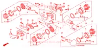 CLIGNOTANT pour Honda VTX 1800 S2 Black crankcase, Black radiator de 2006