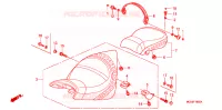 SELLE pour Honda VTX 1800 S2 Black crankcase, Black radiator de 2006
