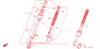 AMORTISSEUR AVANT pour Honda Z 50 R de 1994