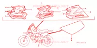 AUTOCOLLANTS pour Honda Z 50 R de 1994