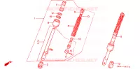 AMORTISSEUR AVANT pour Honda Z 50 R de 1996