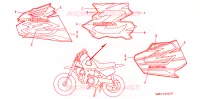 AUTOCOLLANTS pour Honda Z 50 R de 1998