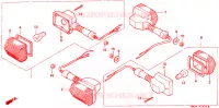 CLIGNOTANT pour Honda CB 750 NIGHTHAWK de 1995