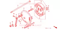 FLASQUE   MACHOIRES DE FREIN ARRIERE pour Honda CB 750 NIGHTHAWK de 1997