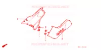 COUVERCLES LATERAUX pour Honda CB 750 NIGHTHAWK de 1999