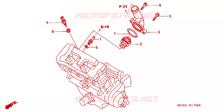 THERMOSTAT Honda MOTO 900 HORNET 2004  CB900F4