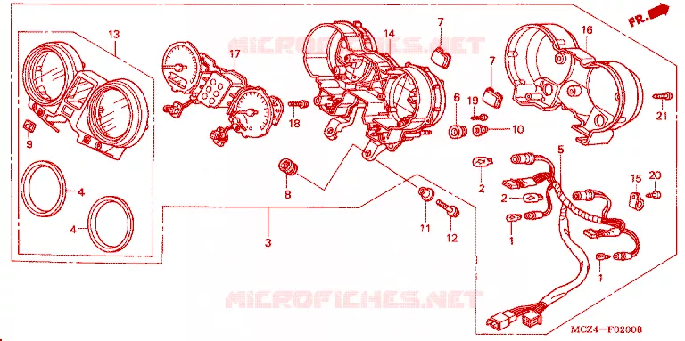 COMPTEUR Honda MOTO 900 HORNET 2004  CB900F4