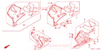 CARENAGES INFERIEUR pour Honda CBR 600 F4 de 2003