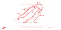 CARENAGES ARRIERE pour Honda CBR 600 F4 de 2000