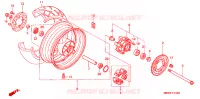 ROUE ARRIERE pour Honda CBR 600 F4 de 2000
