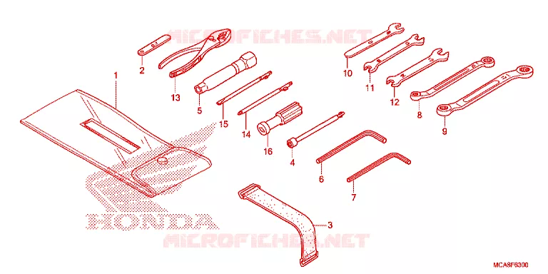 OUTIL Honda MOTO 1800 GOLD-WING 2013  GL1800D