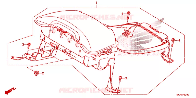 MODULE AIRBAG Honda MOTO 1800 GOLD-WING 2015  GL1800F