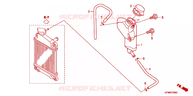 VASE D'EXPANSION Honda SCOOTER 110 LEAD 2010  NHX110A