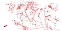 CARENAGE AVANT   PROTEGE JAMBES pour Honda SUPER CUB 110 PRO スーパーカブ, TYPE J de 2015