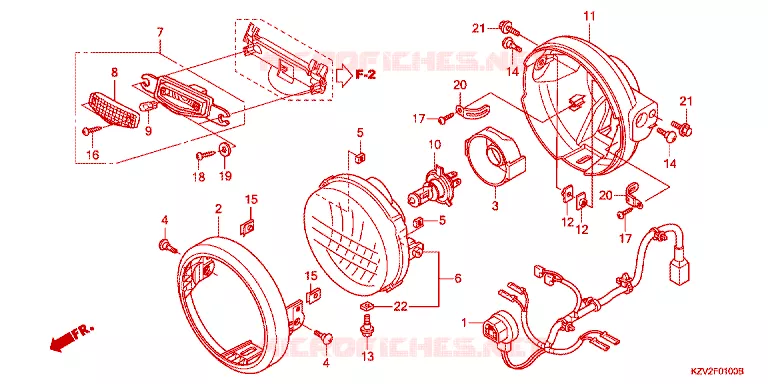 PHARE Honda MOTO 110 CUB 2016  NBC110BNG