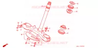 TE DE FOURCHE pour Honda NX 250 AX1 de 1992