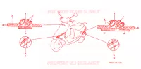 EMBLEME pour Honda 50 DIO SPECIAL EDITION de 1989