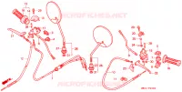 LEVIER DE GUIDON   CABLE   COMMODO pour Honda 50 DIO SPECIAL EDITION de 1989