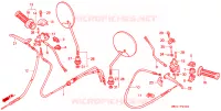 LEVIER DE GUIDON   CABLE   COMMODO pour Honda 50 DIO SPECIAL EDITION ETHNIC de 1989
