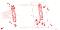AMORTISSEUR ARRIERE pour Honda FOURTRAX 500 RUBICON PS de 2014