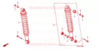 AMORTISSEUR ARRIERE pour Honda FOURTRAX 500 FOREMAN 4X4 Power Steering de 2008