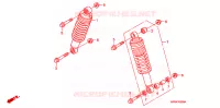 AMORTISSEUR AVANT pour Honda FOURTRAX 500 FOREMAN 4X4 Power Steering de 2008
