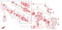 ARBRE DE ROUE  pour Honda FOURTRAX 500 FOREMAN 4X4 Power Steering de 2008