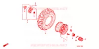 ROUE ARRIERE pour Honda FOURTRAX 500 FOREMAN 4X4 Power Steering de 2008