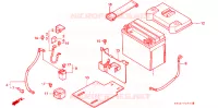 BATTERIE pour Honda VFR 750 de 1992