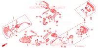 CLIGNOTANT pour Honda VFR 750 de 1992
