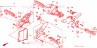 REPOSE PIED pour Honda VFR 750 de 1992