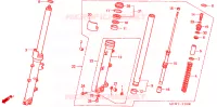 FOURCHE pour Honda VFR 800 de 2005