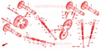 ARBRE A CAMES pour Honda VFR 800 INTERCEPTOR de 2000