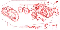 COMPTEUR pour Honda VFR 800 INTERCEPTOR de 2000
