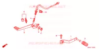 PEDALE pour Honda VFR 800 INTERCEPTOR de 2000