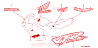 AUTOCOLLANTS pour Honda VFR 800 INTERCEPTOR de 2000